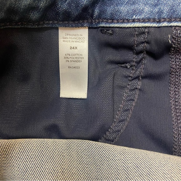 Athleta Sculptek Distressed Skinny Jeans All Around Stretch High Rise Size 24X - Picture 7 of 12